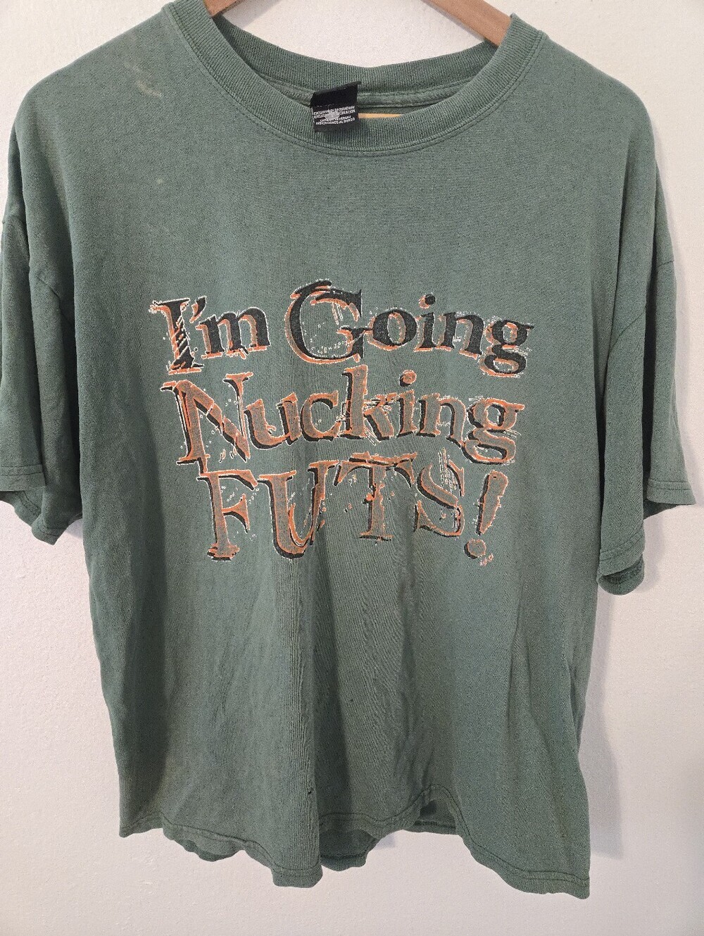 Vintage Starter Im Going Nucking Futs T Shirt Mens Large Dickie Roberts